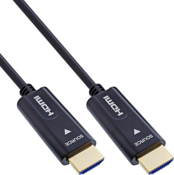 INTOS ELECTRONIC HDMI AOC Kabel High Speed mit Ethernet 4K/60Hz Stecker - Kabel - Audio/Multimedia (