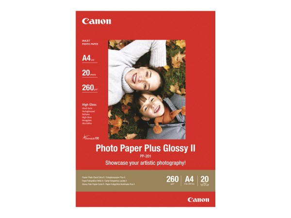 CANON Plus Glossy II PP-201 Fotopapier 13x18cm 20Blatt