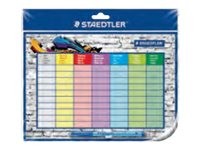 STAEDTLER Stundenplan-Set Lumocolor correctable, DIN A4 - für den Markt: D / A / L / CH - 1 Stück (6