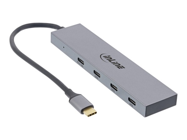 INLINE USB 3.2 Gen.2 Hub, USB Typ-C zu 4 Port Typ-C (1 Port power through bis 100W
