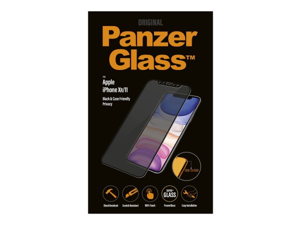 PANZERGLASS Privacy Case Friendly Apple NEW iPhone 6.1, Black