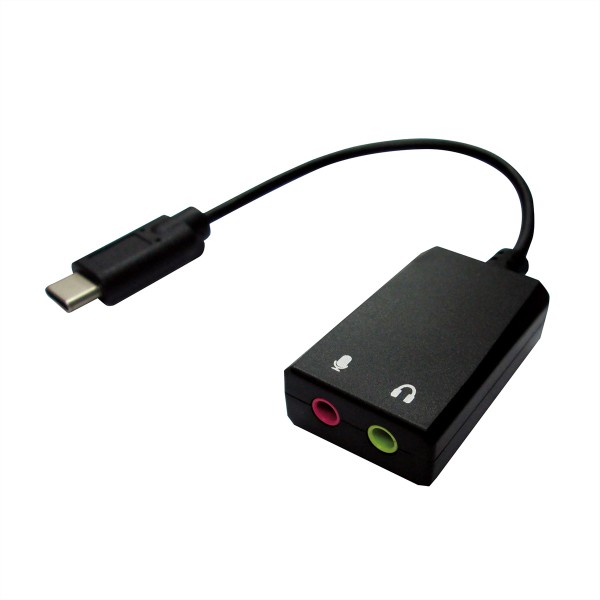 VALUE Audio-Eingangsadapter - USB-C - Schwarz ( 12.99.3213 )