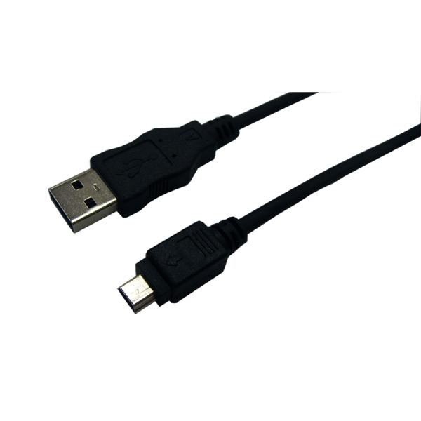 LOGILINK USB 2.0 (Typ-A) auf USB Mini Kabel, schwarz, 1,8m