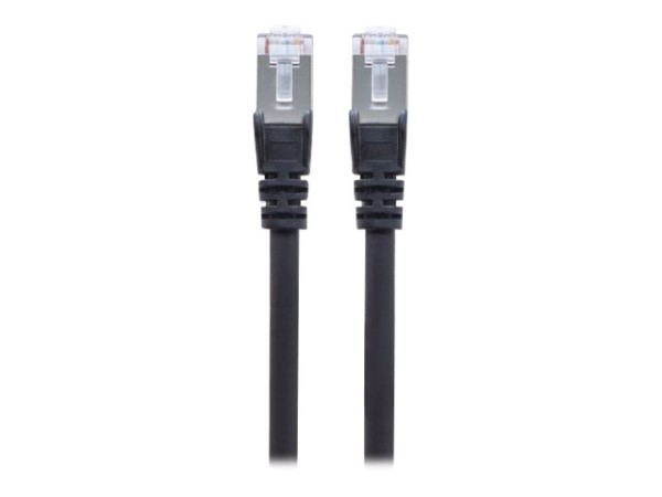 INTELLINET Netzwerkkabel Cat6 S/FTP CU LS0H 0,5m Schwarz RJ-45 Stecker / RJ-45 Stecker Vergoldete Ko