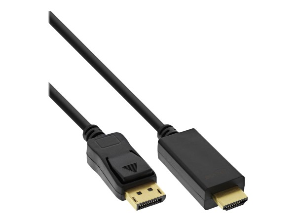 INLINE DisplayPort zu HDMI Konverter Kabel, 4K/60Hz schwarz, 1,5m