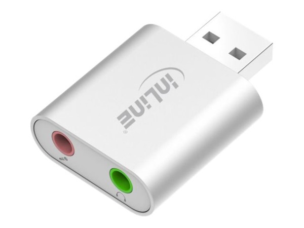 InLine USB Audio Soundkarte, Aluminium Gehäuse