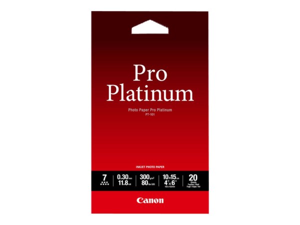 CANON Pro Platinum PT-101 Fotopapier 10x15 20Blatt