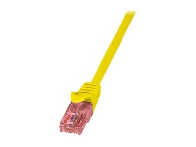 LOGILINK CAT6 U/UTP Patch Cable AWG24 LSZH yellow 0.50m Prime Line