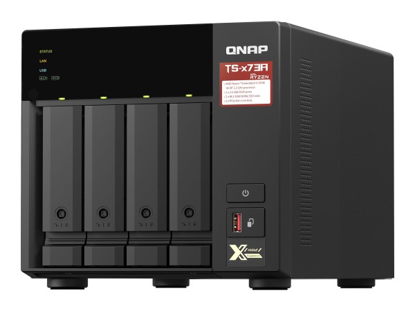 QNAP TS-473A - NAS-Server - 4 Schächte - SATA 6Gb/s - RAM 8 GB - 2.5 Gigabit Ethernet