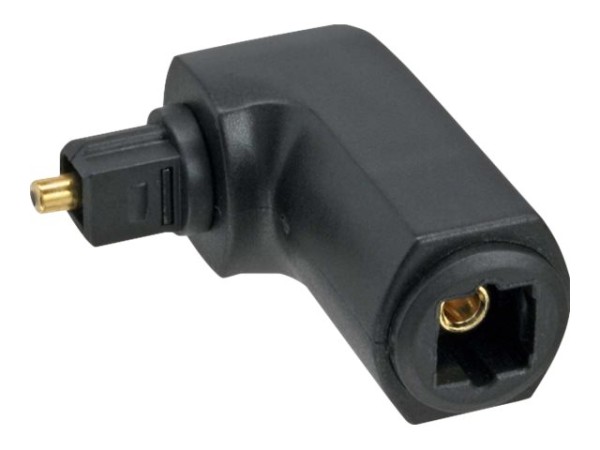 OPTO Audio Adapter, InLine®, Toslink Buchse / Stecker, 90° gewinkelt