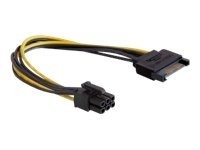 Delock Kabel Power SATA 15 Pin > 6 Pin PCI Express