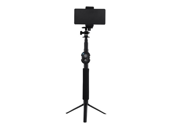 INLINE Selfie Stick Teleskop Stange mit Bluetooth Funkauslöser, für Digitalkameras und Videokameras