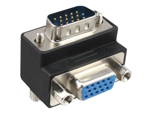 InLine® VGA Adapter 90° Winkel 15pol Stecker/Buchse