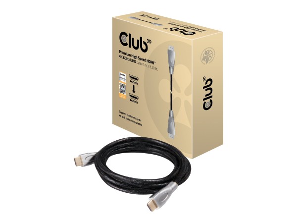CLUB3D HDMI-Kabel A -> A 2.0 High Speed 4K60Hz UHD 1 Meter retail