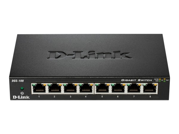 D-LINK Switch / 8x10/100/1000TX ohne Lüfter NEU