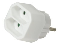 LOGILINK Steckdosenadapter LogiLink 2x Eurostecker m. Kindersicherung