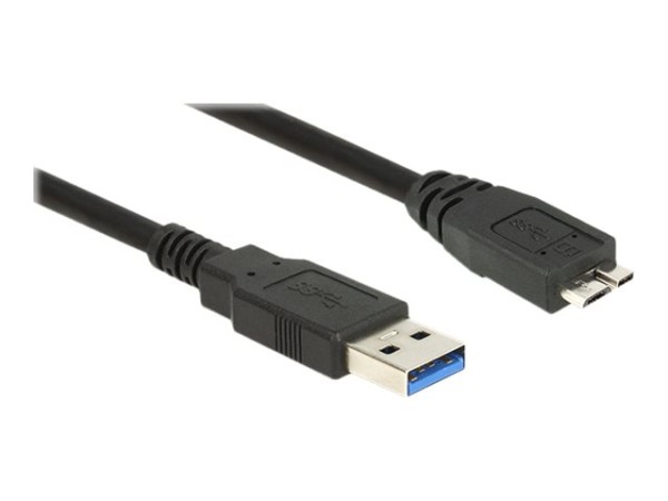 DELOCK Kabel USB 3.0 Typ-A Stecker > USB 3.0 Typ Micro-B Stecker 1,5 m schwarz