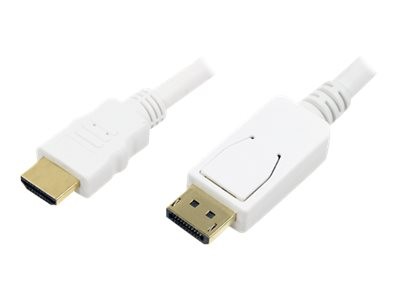 LOGILINK DP> HDMI 2m Weiss