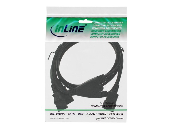 INLINE ® Y-Kabel für Lüfter PWM, 4pol Molex 1 Stecker / 2 Buchse,