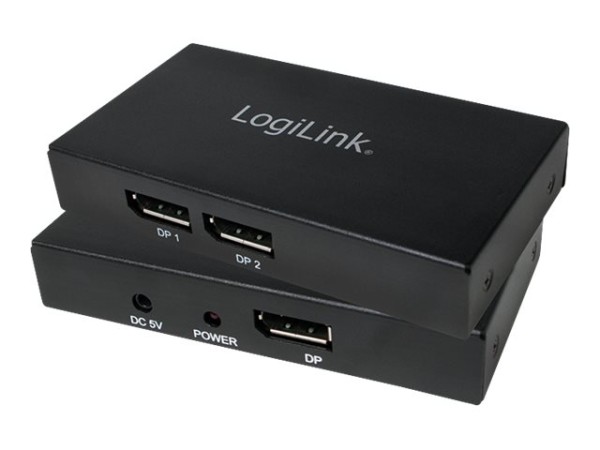 4k Displayport LogiLink, 1.2 Splitter, 2x DisplayPort