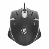 MANHATTAN RGB LED Gaming Maus 1000 dpi 1,4m Kabel schwarz