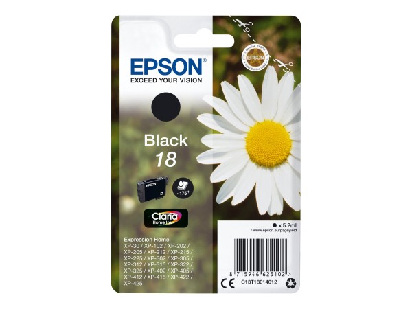 EPSON 18 Schwarz Tintenpatrone