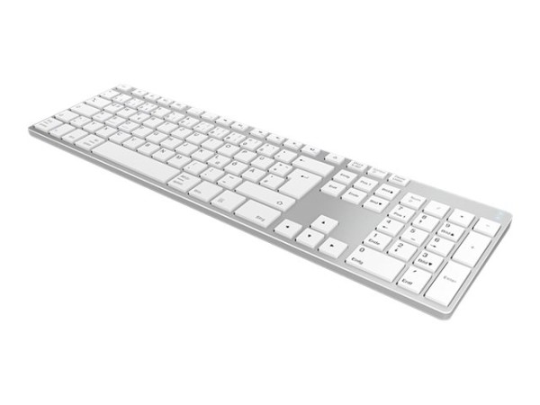 KEYSONIC KSK-8022BT (DE) Aluminium Full-Size Tastatur Multikanal Bluetooth 3.0 Mac/Win/Android