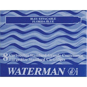 WATERMAN Tintenpatrone Stand. Serenity Blue (alt Floridablau