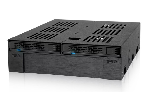 ICY DOCK Festplattenkäfig IcyDock 2x6,3/1x8,9cm SATA/SAS/HDD/SSD 5,25