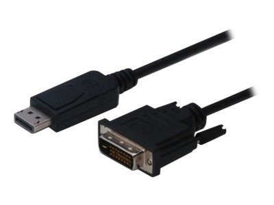 ASSMANN Adapterkabel DisplayPort 1.2 DVI-D 24+1 M/M digital Full HD Dual Link 1m