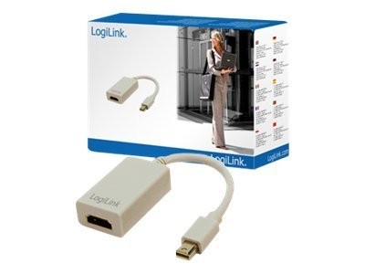 LOGILINK CV0036A Adapter Mini DisplayPort to HDMI mit Audio Mini DisplayPort Stecker HDMI 19-pin B
