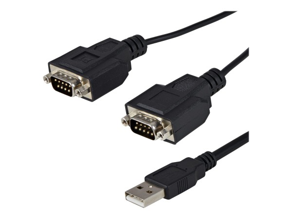 STARTECH.COM 2 Port FTDI USB auf Seriell RS232 Adapter - USB zu RS-232 Adapterkabel / Konverter