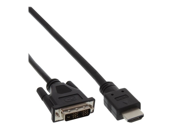 InLine® HDMI-DVI Adapterkabel, HDMI Stecker auf DVI 18+1 Stecker, 1,5m