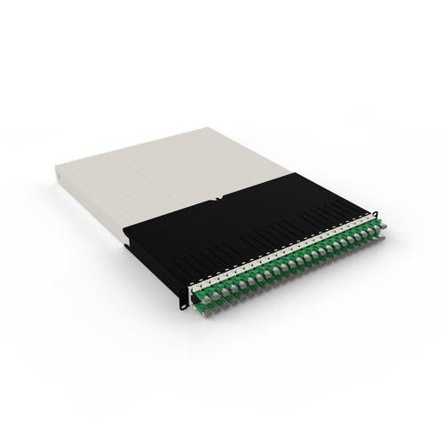 PATCHBOX.ONE 30RU CAT.6A STP GREEN 1,8M INCL. MOUNTING RAILS & 6 PCS PATCHCATCH