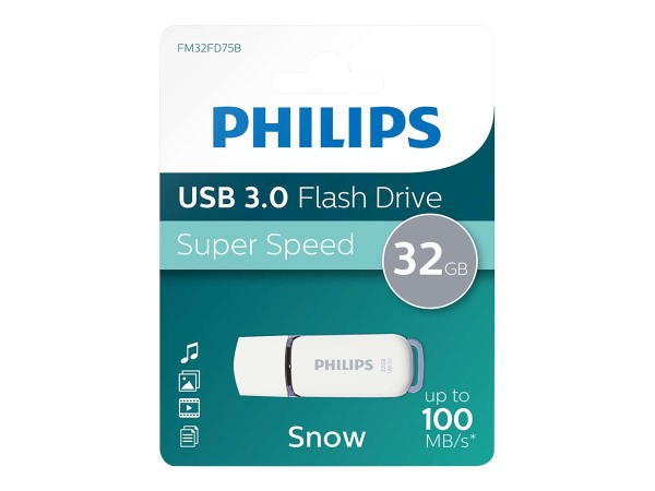 PHILIPS USB-Stick 32GB 3.0 USB Drive Snow super fast grey