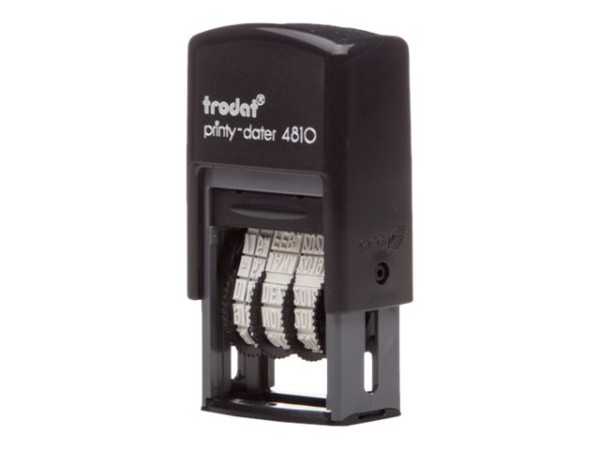 TRODAT Datumstempel Printy DE schw + Kissen schw 4810