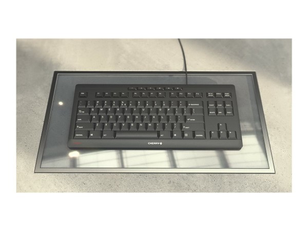 CHERRY TAS STREAM KEYBOARD TKL Corded DE-Layout schwarz