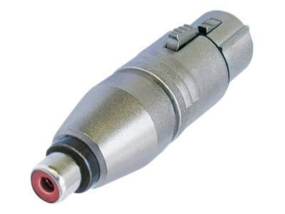 NEUTRIK NA2FPMF Adapter - NEUTRIK 3 polige XLR Kabelbuchse zu Cinch (RCA) Buchse.