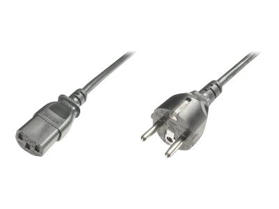 ASSMANN 10x Netzkabel Schuko gerader Stecker - C13 Buchse schwarz 1,8m