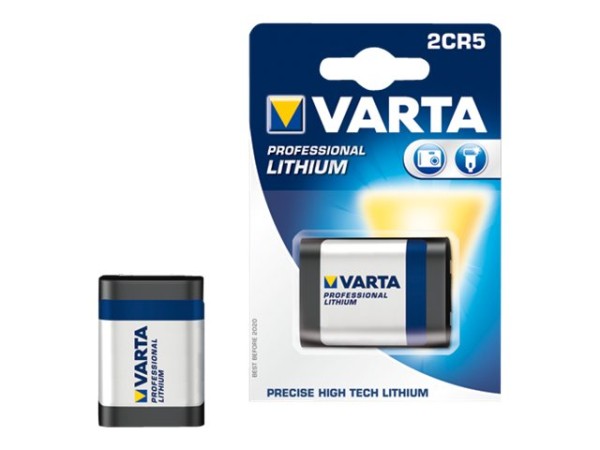 VARTA Fotobatterie 2CR5 Lithium Varta Professional Photo 2 CR 5 1600 mAh 6 V 1 St.