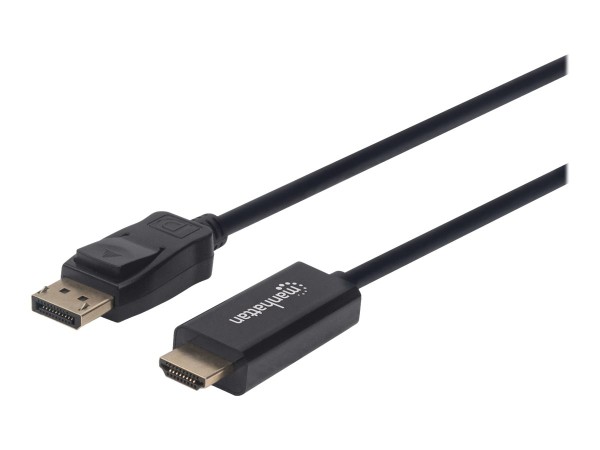 MANHATTAN 1080p DisplayPort auf HDMI-Kabel schwarz 3m