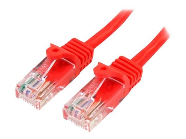 STARTECH.COM 1m Cat5e RJ45 UTP Netzwerkkabel Snagless - Cat 5e Patchkabel - Rot - Stecker / Stecker