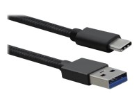 HERWECK Helos Anschlusskabel, USB 3.1 A Stecker/ USB Type-CT St., PREMIUM, 1,0m, schwarz  USB 3.1 A