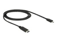 Kabel DELOCK USB 2.0 Type-C Stecker > micro-B St. 1,0m [bk]