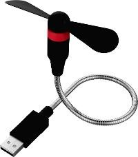 ULTRON RealPower USB mini Fan schwarz (USB-Ventilator flexibel)