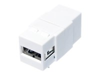 LOGILINK Keystone In-Line Coupler - Gender Changer USB - USB (W) bis USB Typ B (W) - Keystone-Buchse