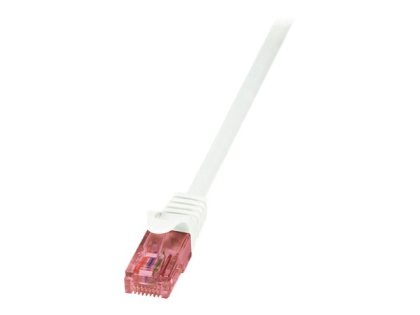 LOGILINK CAT6 U/UTP Patch Cable AWG24 LSZH weiß 7.50m Prime Line