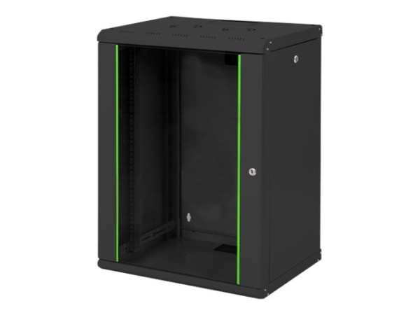 DIGITUS Wandschrank DIGITUS 16HE 600x450mm, schwarz (Speditionsversand)