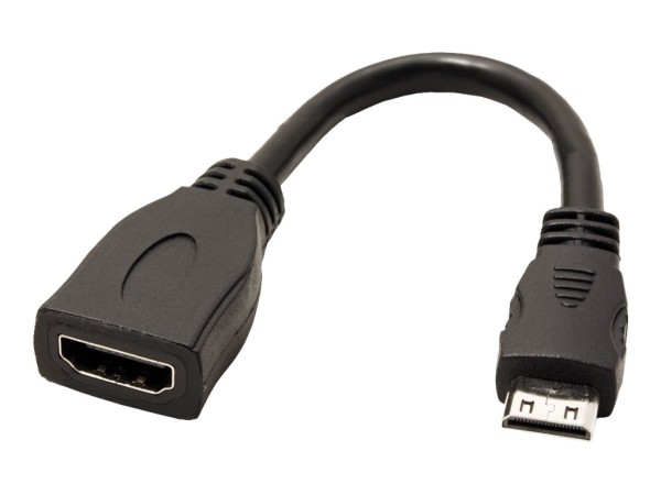 VALUE HDMI High Speed Kabel mit Ethernet, HDMI BU - Mini HDMI ST 0,15m