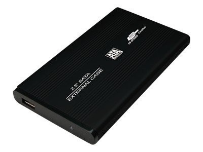 2,5" USB 2.0 SATA LOGILINK Gehäuse Black ALU ohne NT